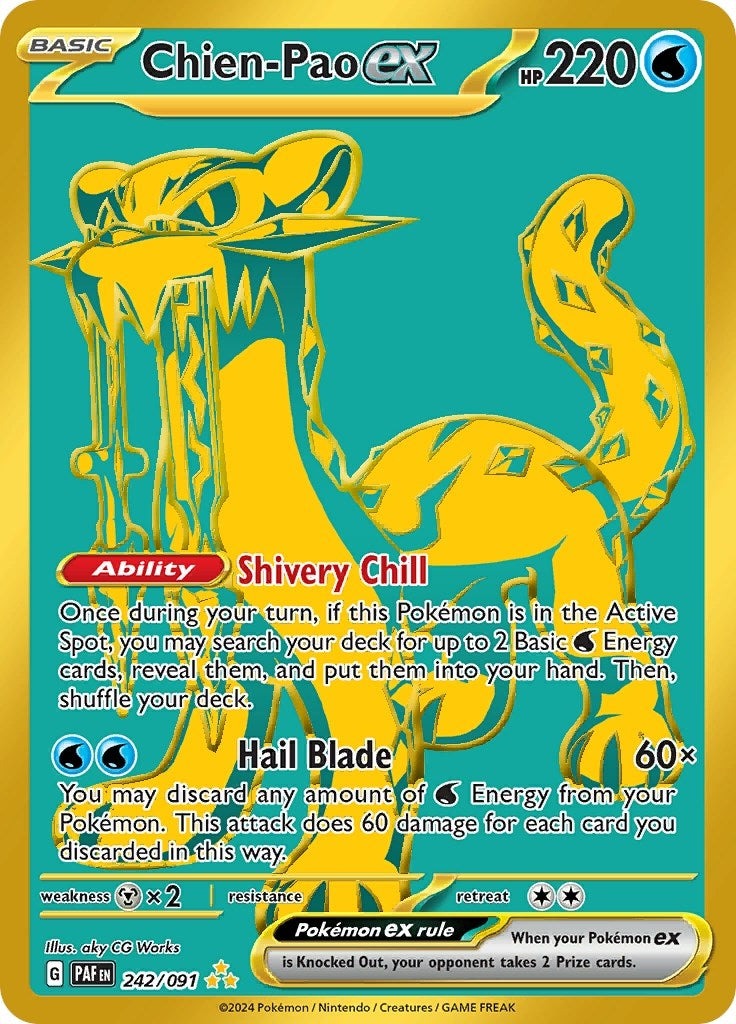 Image for Chien-Pao ex (242/091) (PAF) - Pokemon
