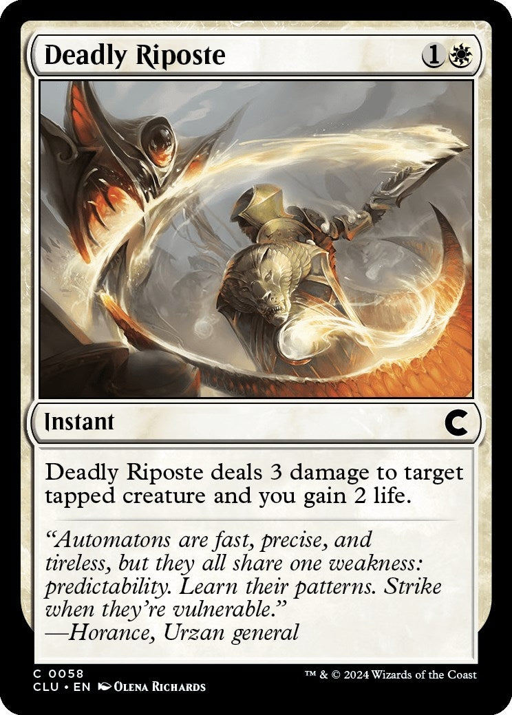 Image for Deadly Riposte (58) - Magic: The Gathering