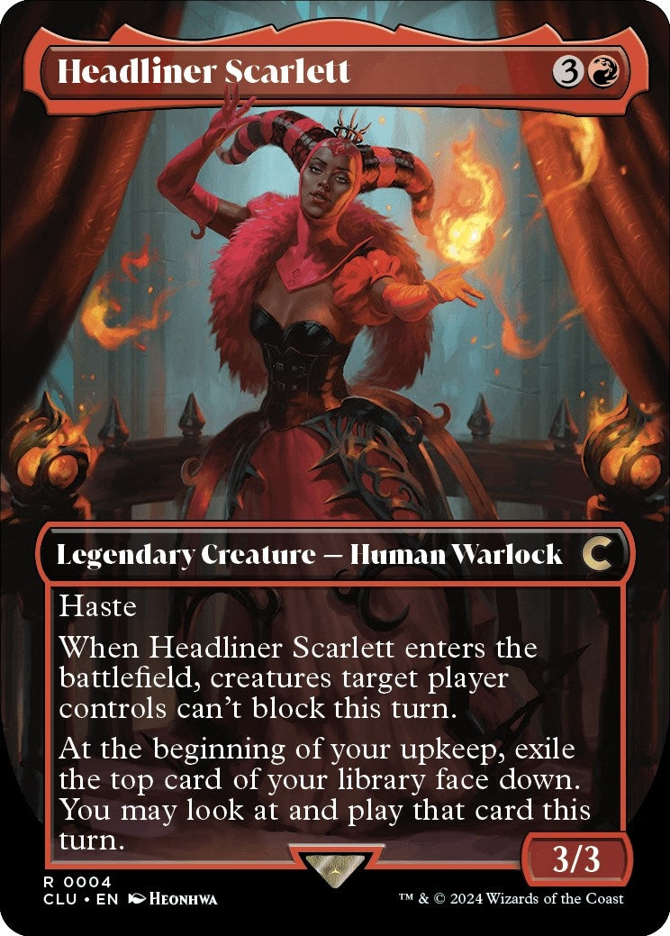 Image for Headliner Scarlett (Borderless) (4) - Magic: The Gathering
