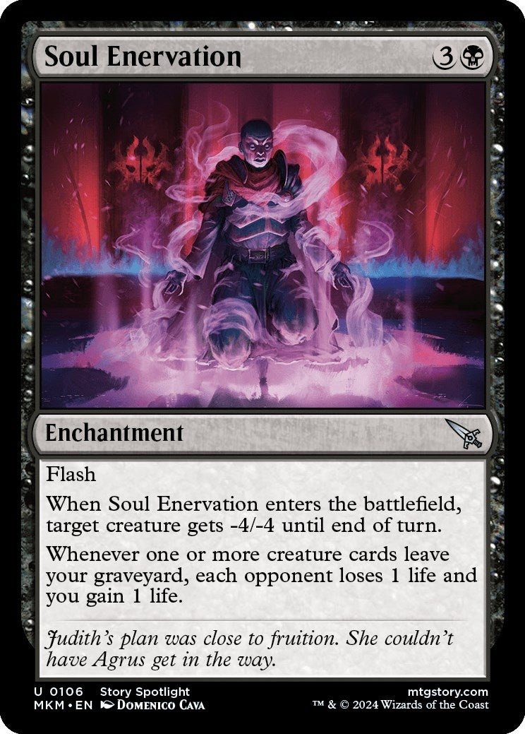Image for Soul Enervation (106) (MKM) - Magic: The Gathering