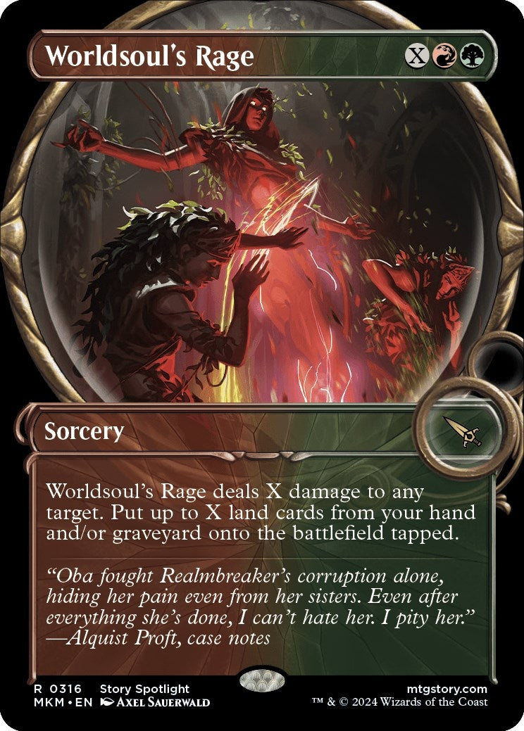Image for Worldsoul's Rage (Showcase) (316) - Magic: The Gathering