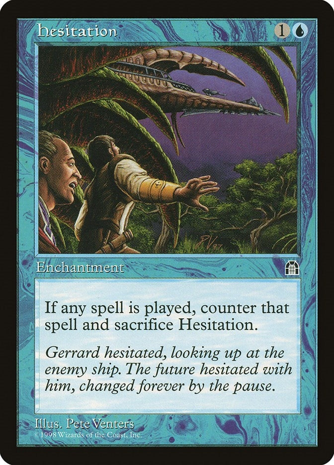 Image for Hesitation - Magic: The Gathering