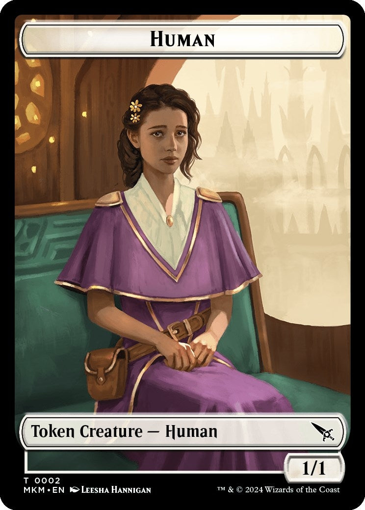 Image for Human // Ogre Double-Sided Token (2 // 14) (MKC) - Magic: The Gathering