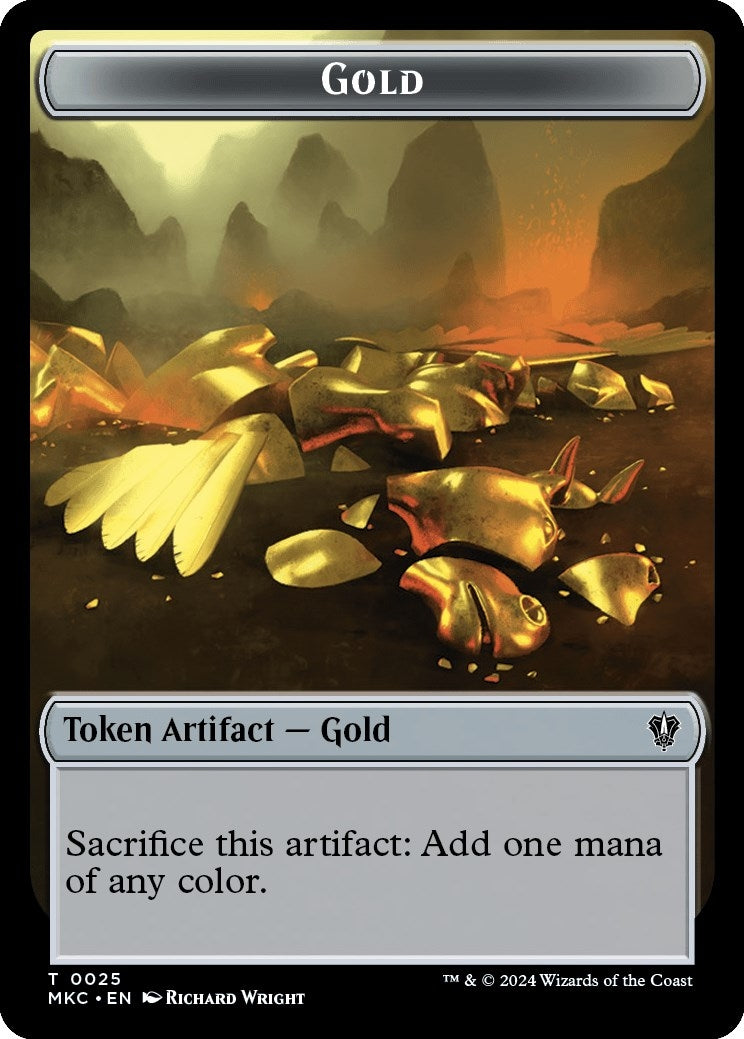 Image for Gold // The Monarch Double-Sided Token (25 // 31) - Magic: The Gathering