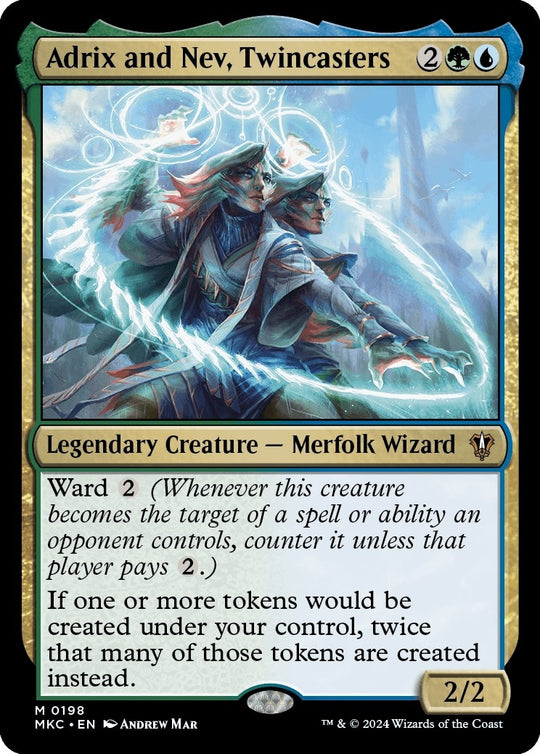 Image for Adrix and Nev, Twincasters (198) (MKC) - Magic: The Gathering