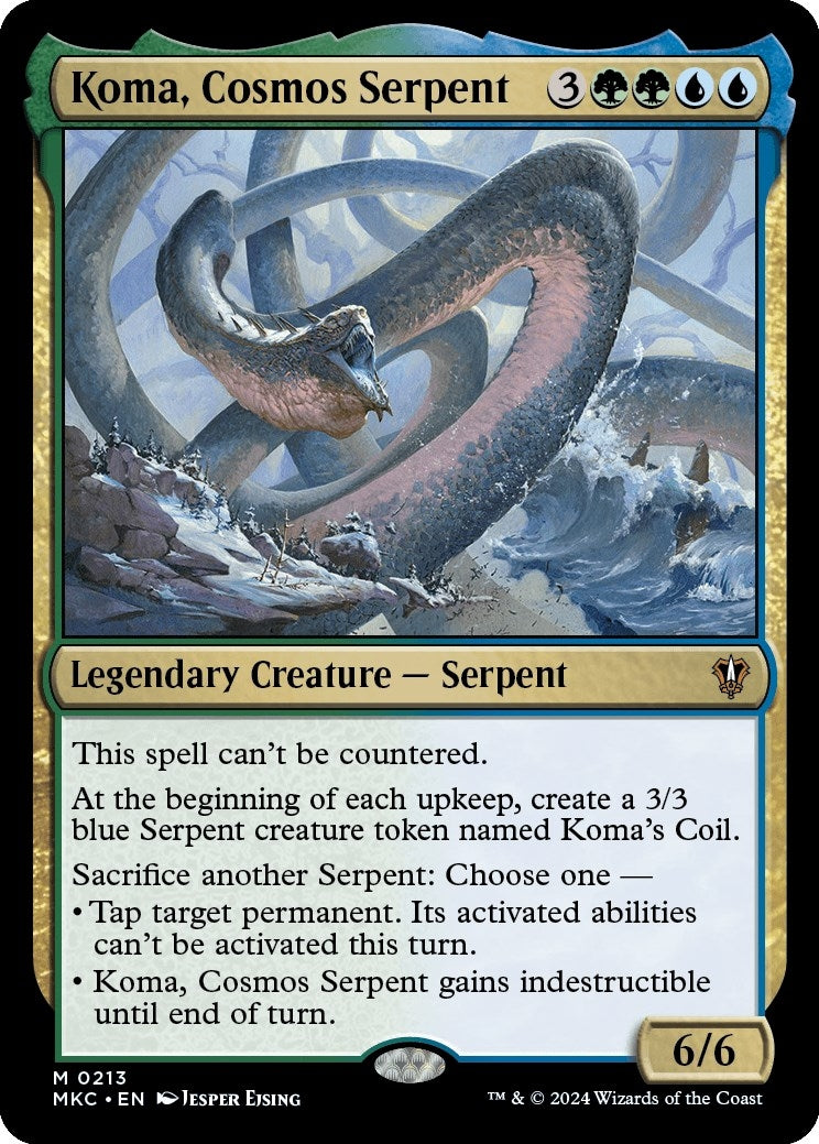 Image for Koma, Cosmos Serpent (213) - Magic: The Gathering