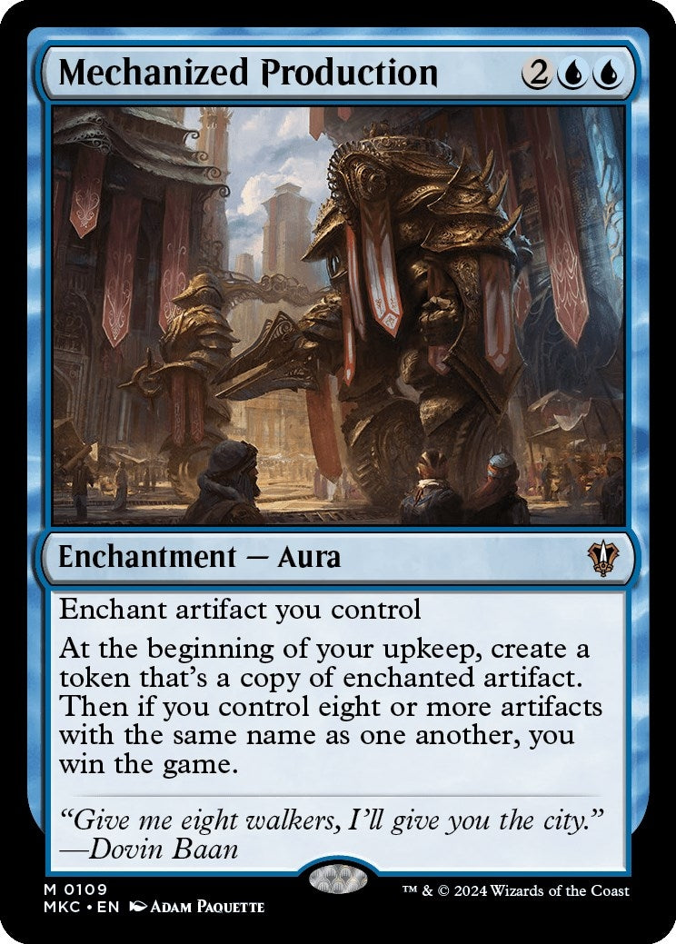 Image for Mechanized Production (109) - Magic: The Gathering