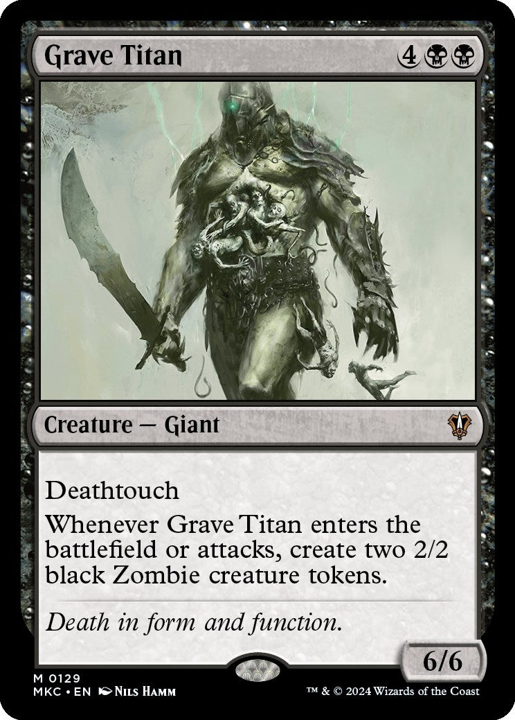 Image for Grave Titan (129) (MKC) - Magic: The Gathering