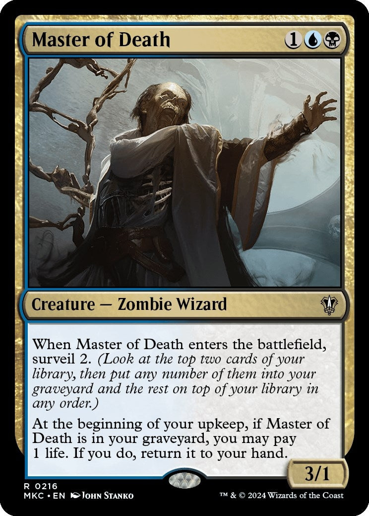 Image for Master of Death (216) (MKC) - Magic: The Gathering