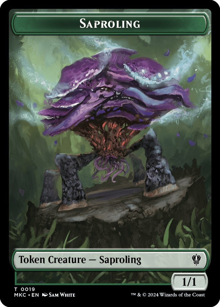 Image for Saproling // Manifest Double-Sided Token (19 // 29) - Magic: The Gathering