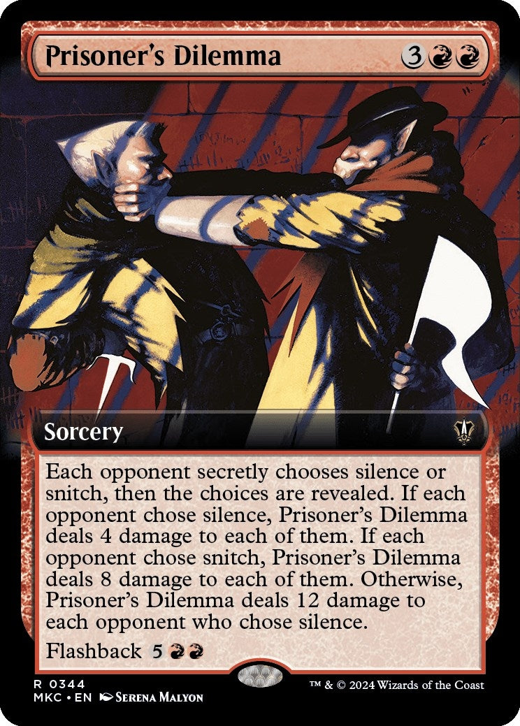 Image for Prisoner's Dilemma (Extended Art) (344) - Magic: The Gathering
