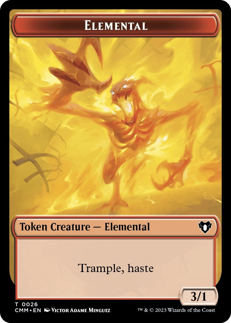 Image for Elemental (0026) // Kor Soldier Double-Sided Token (26 // 8) - Magic: The Gathering
