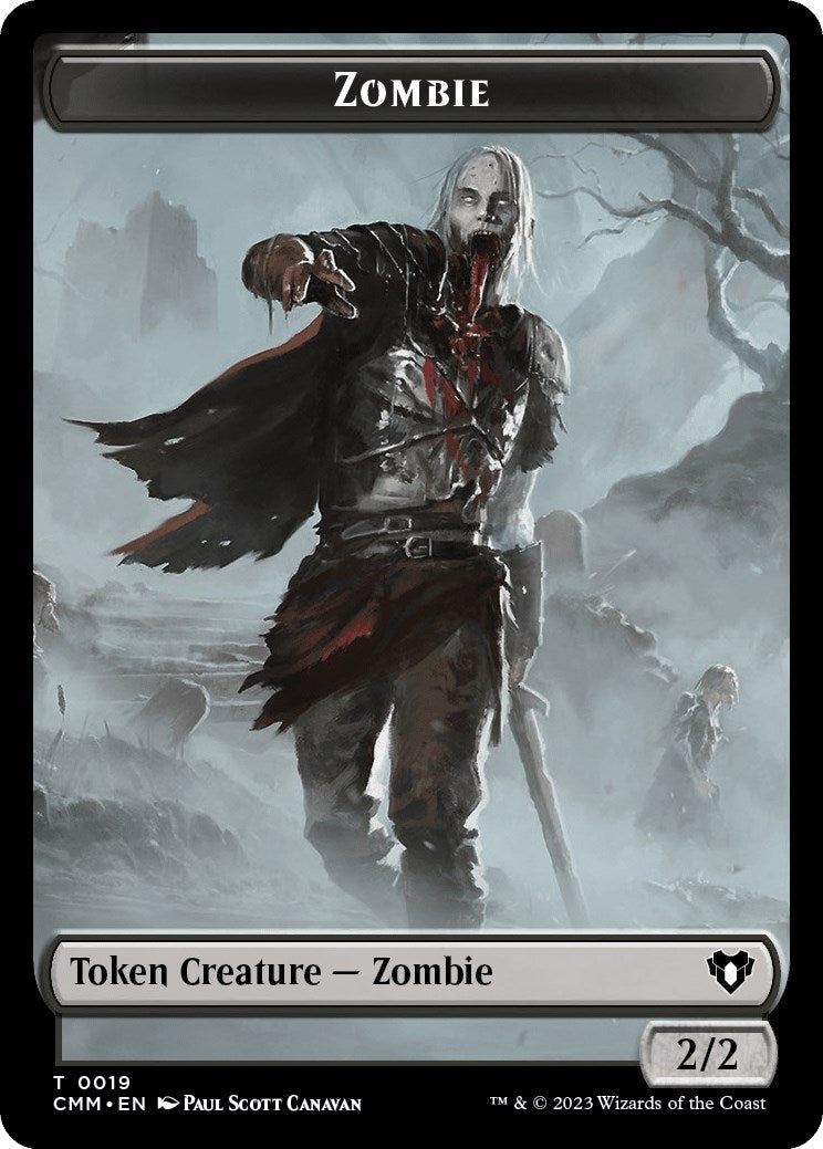 Image for Zombie (0019) // Kor Soldier Double-Sided Token (19 // 8) - Magic: The Gathering
