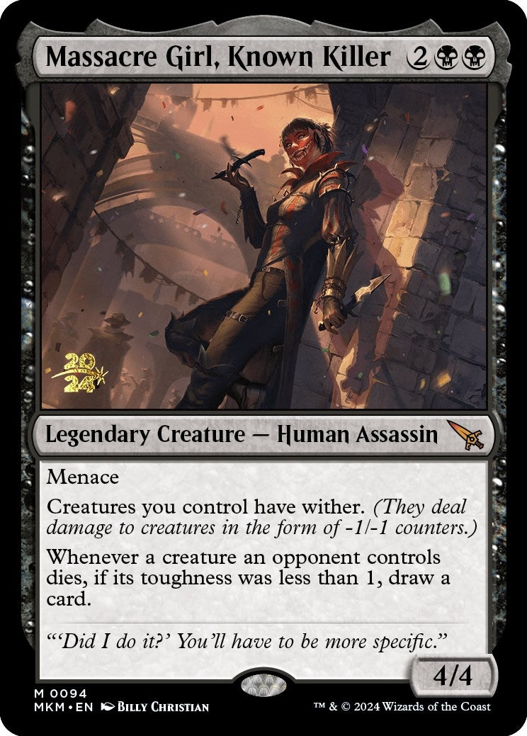 Image for Massacre Girl, Known Killer (94) - Magic: The Gathering