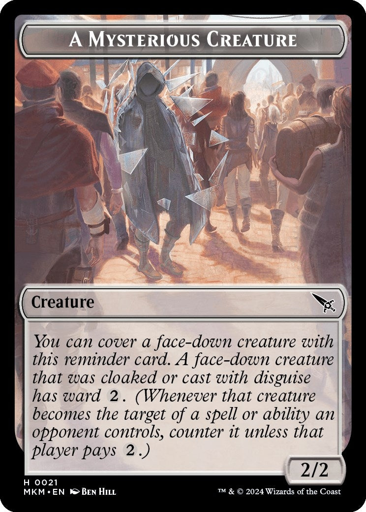Image for A Mysterious Creature Token (21) (MKM) - Magic: The Gathering