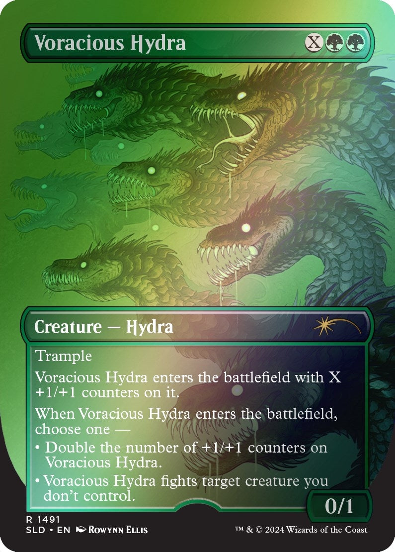 Image for Voracious Hydra (Rainbow Foil) (1491) - Magic: The Gathering