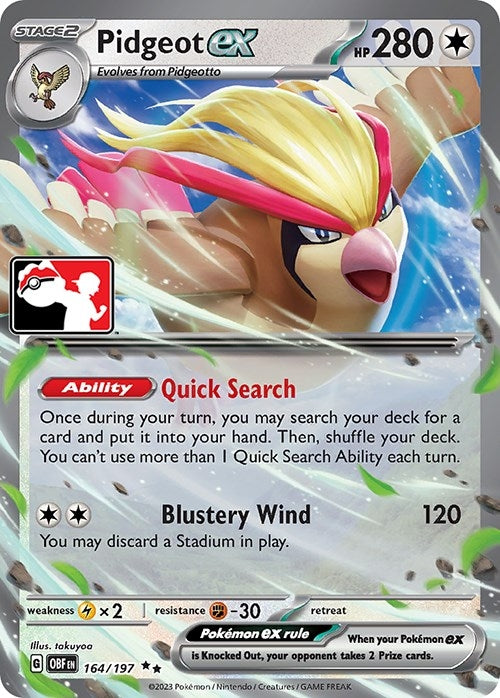 Image for Pidgeot ex (164/197) - Pokemon
