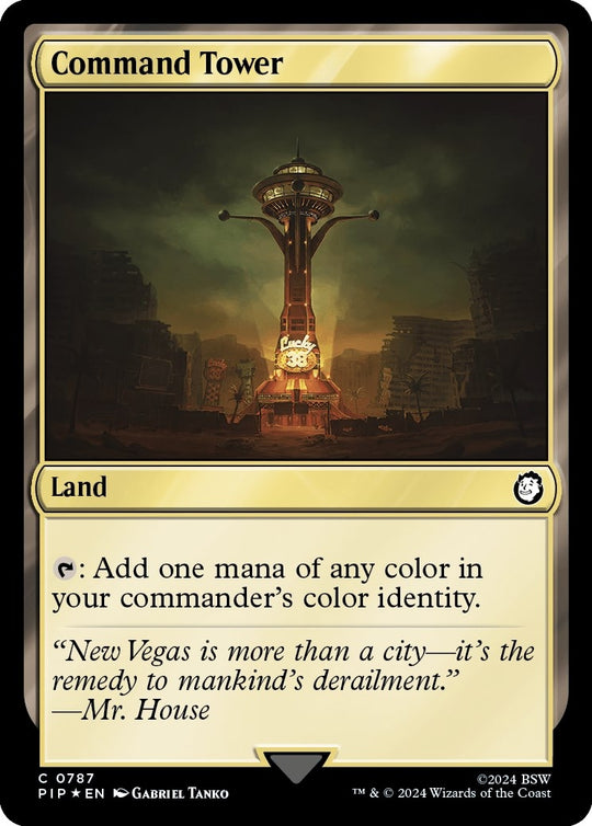Image for Command Tower (Surge Foil) (787) (PIP) - Magic: The Gathering