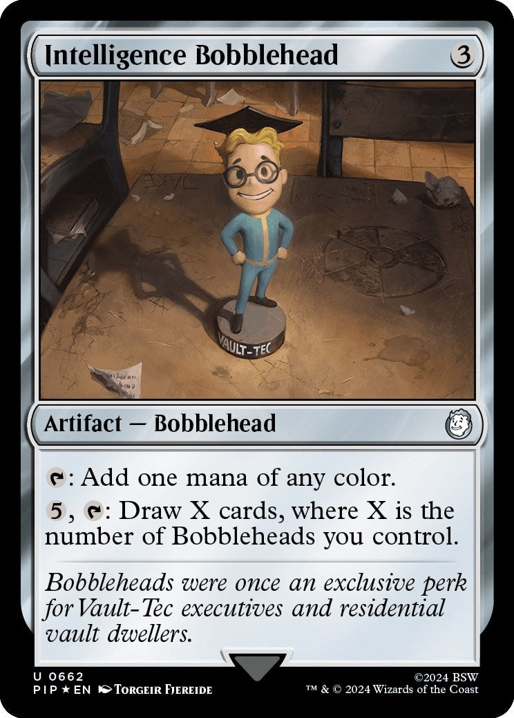 Image for Intelligence Bobblehead (Surge Foil) (662) - Magic: The Gathering