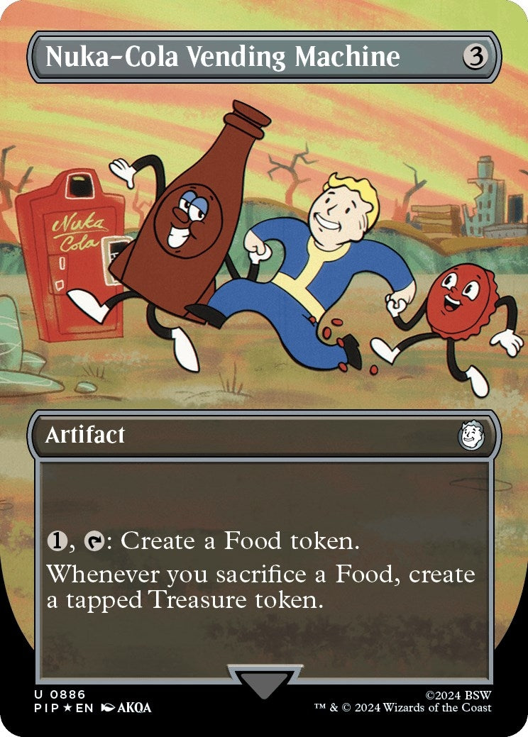 Image for Nuka-Cola Vending Machine (Borderless) (Surge Foil) (886) - Magic: The Gathering