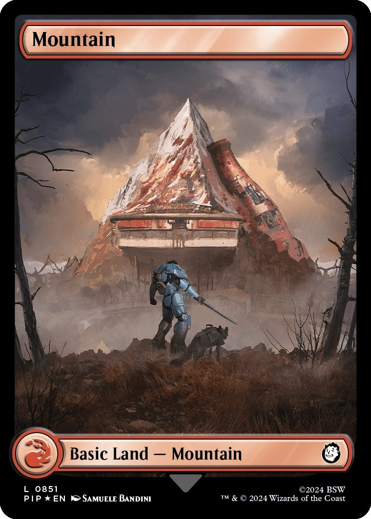 Image for Mountain (0851) (Surge Foil) (851) - Magic: The Gathering