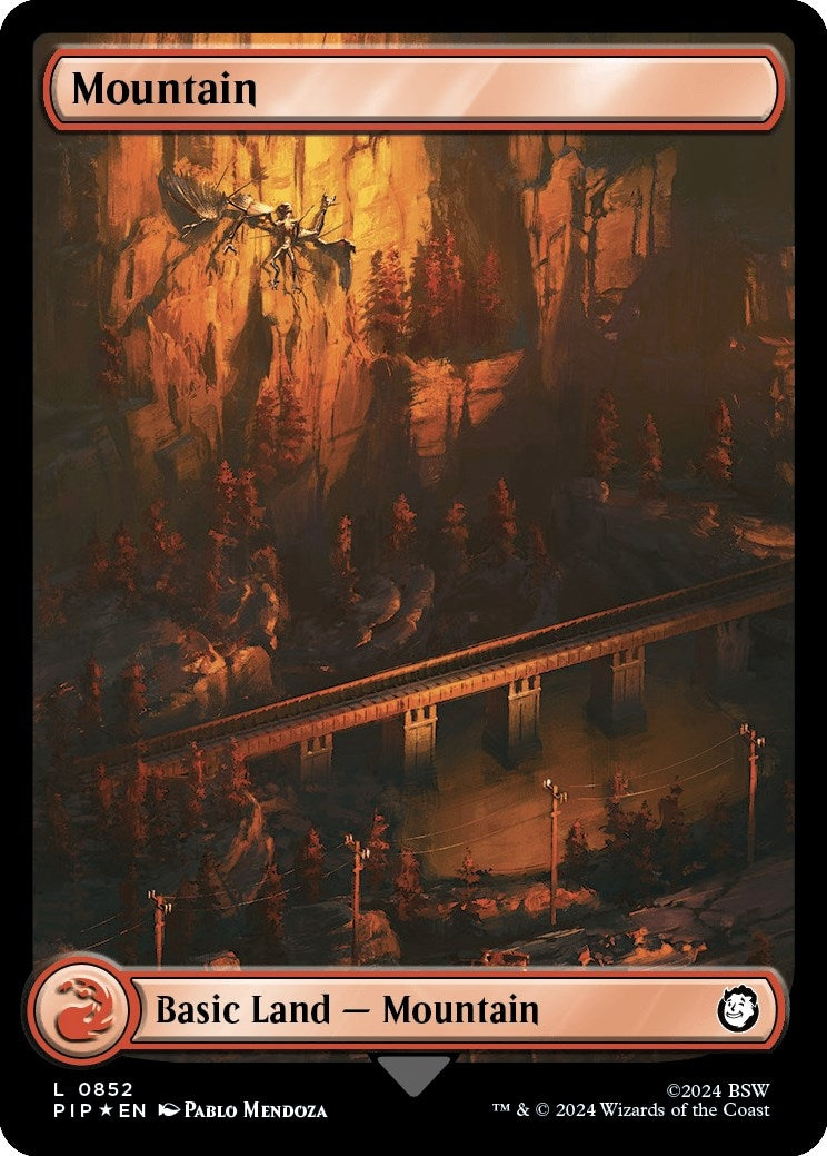 Image for Mountain (0852) (Surge Foil) (852) - Magic: The Gathering