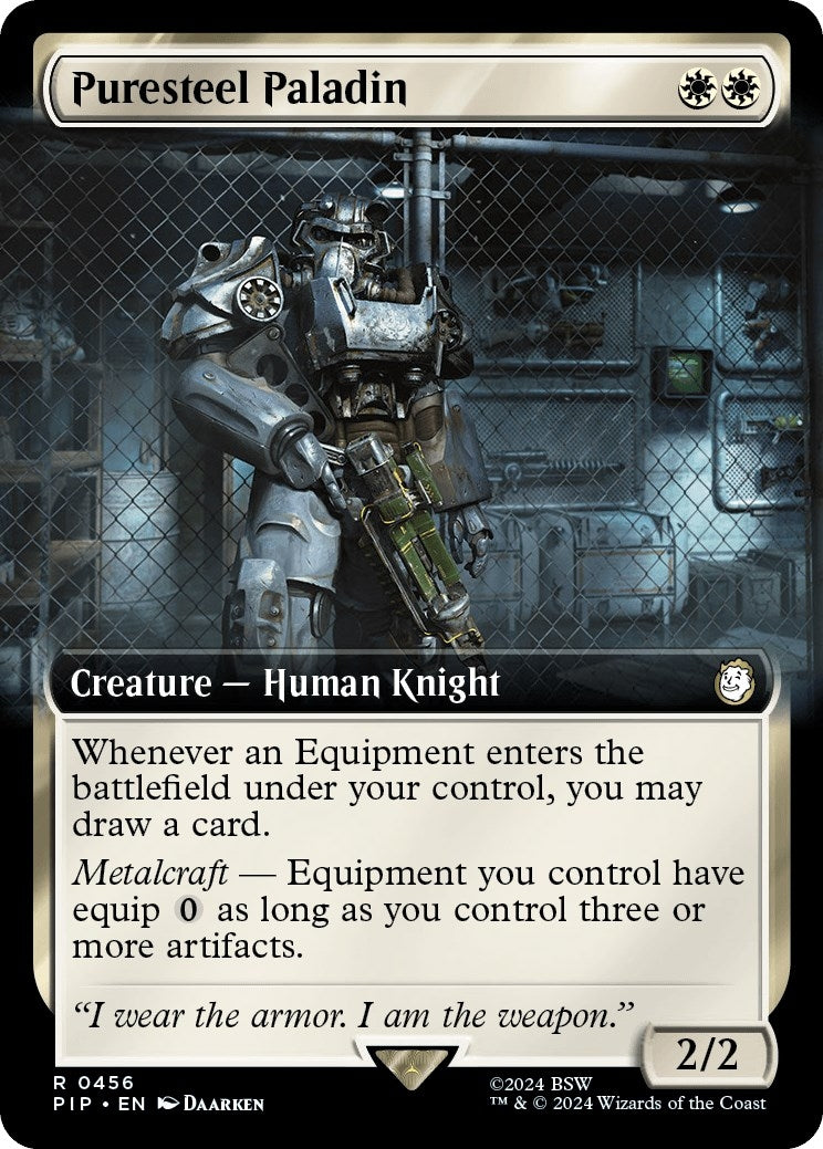Image for Puresteel Paladin (Extended Art) (456) - Magic: The Gathering