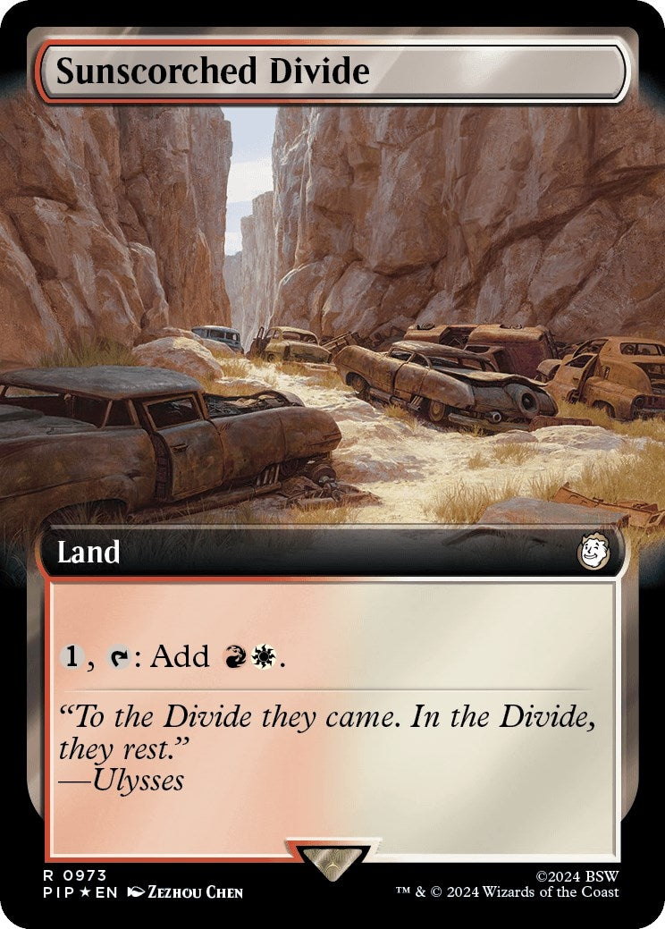 Image for Sunscorched Divide (Extended Art) (Surge Foil) (973) - Magic: The Gathering