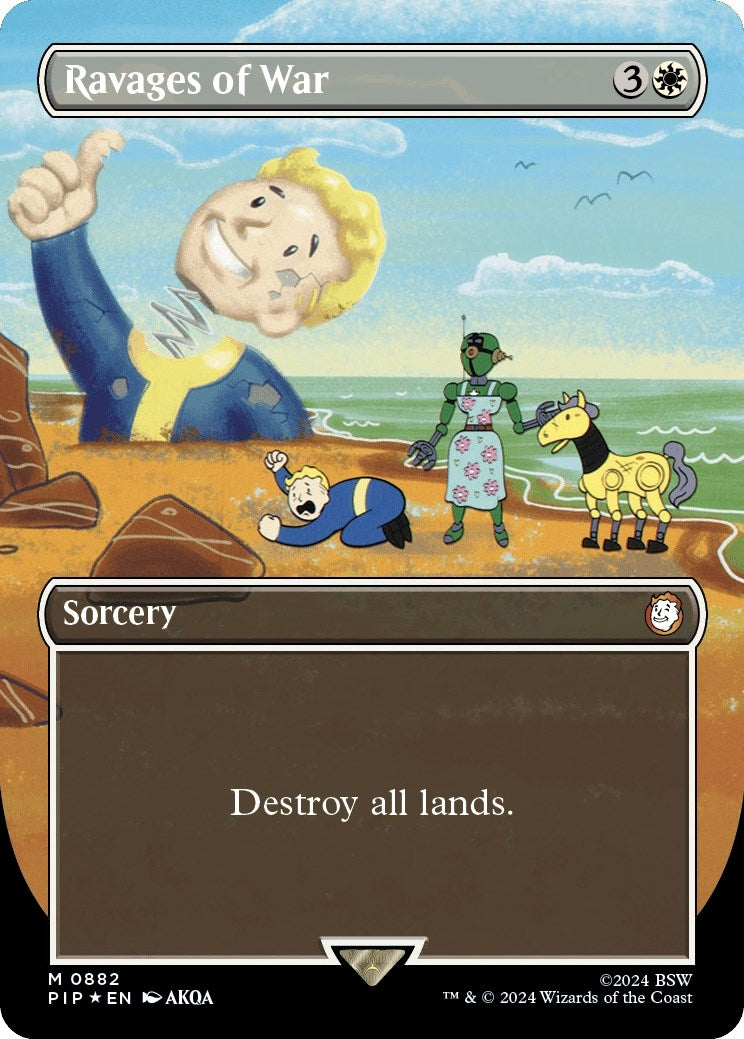Image for Ravages of War (Borderless) (Surge Foil) (882) - Magic: The Gathering