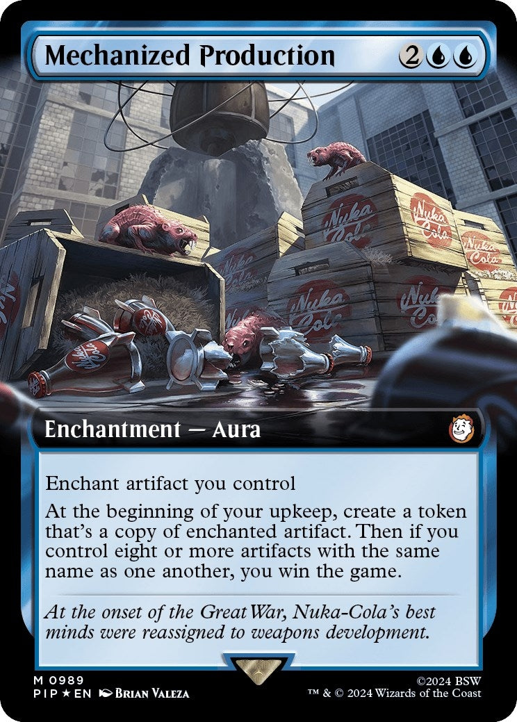 Image for Mechanized Production (Extended Art) (Surge Foil) (989) - Magic: The Gathering