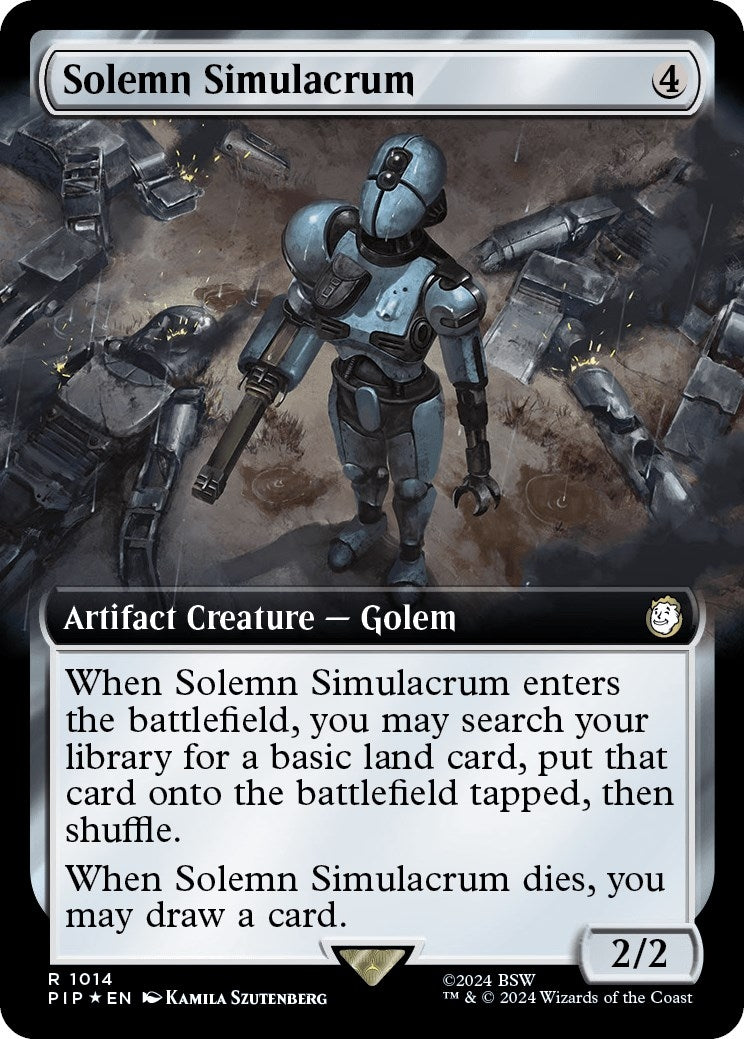 Image for Solemn Simulacrum (Extended Art) (Surge Foil) (1014) - Magic: The Gathering