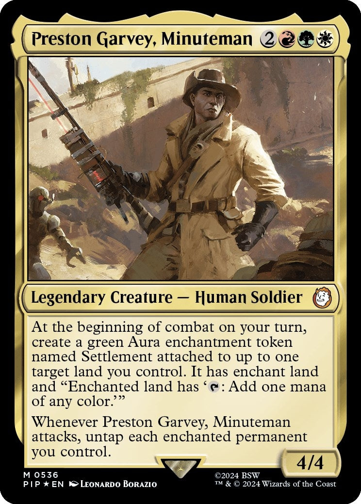 Image for Preston Garvey, Minuteman (Surge Foil) (536) - Magic: The Gathering