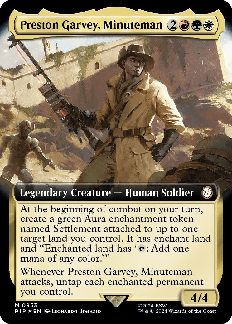 Image for Preston Garvey, Minuteman (Extended Art) (Surge Foil) (953) - Magic: The Gathering