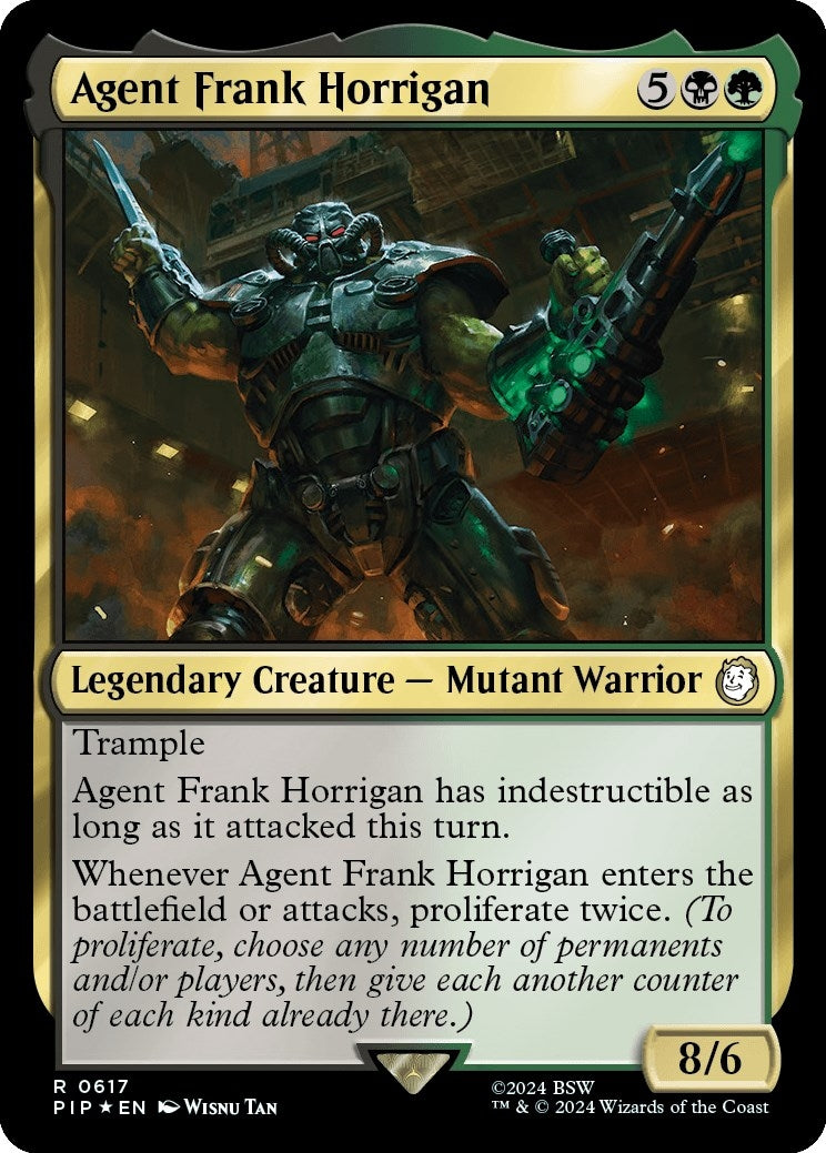 Image for Agent Frank Horrigan (Surge Foil) (617) (PIP) - Magic: The Gathering