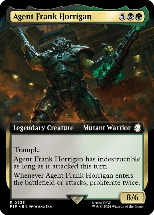 Image for Agent Frank Horrigan (Extended Art) (Surge Foil) (933) (PIP) - Magic: The Gathering