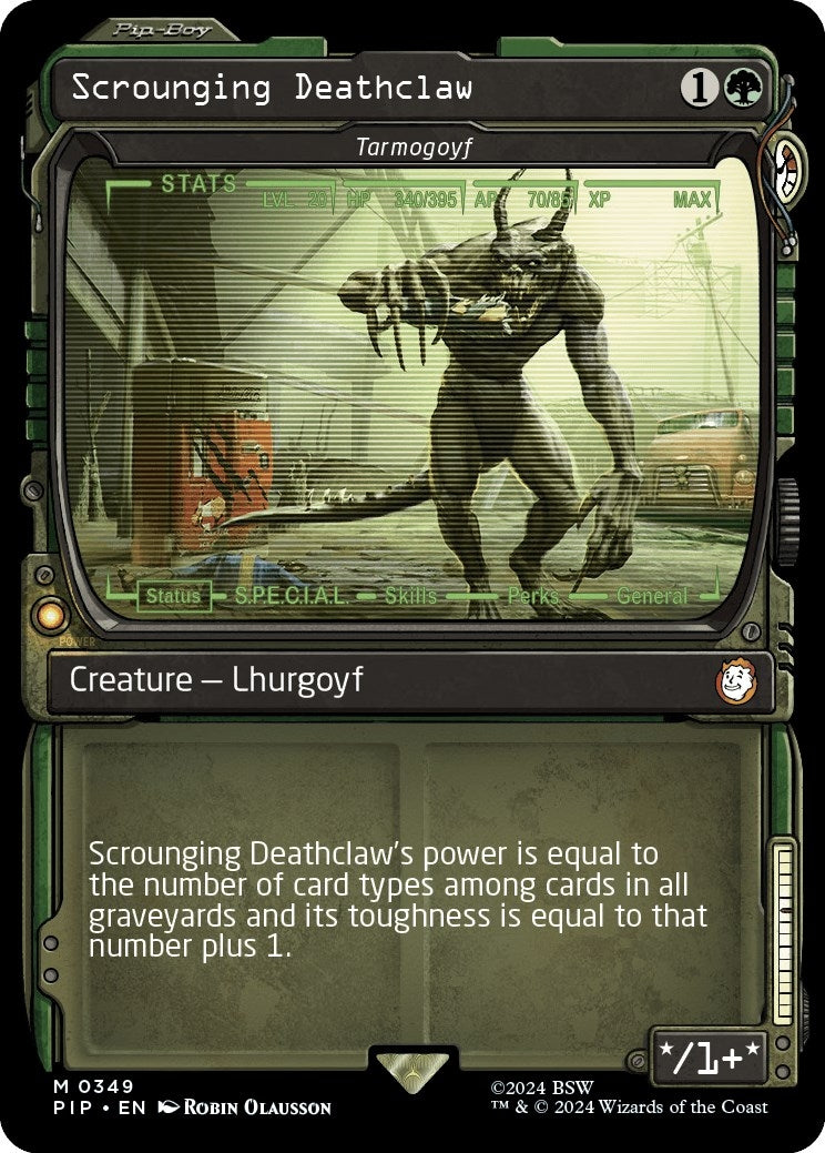 Image for Scrounging Deathclaw - Tarmogoyf (Showcase) (349) - Magic: The Gathering