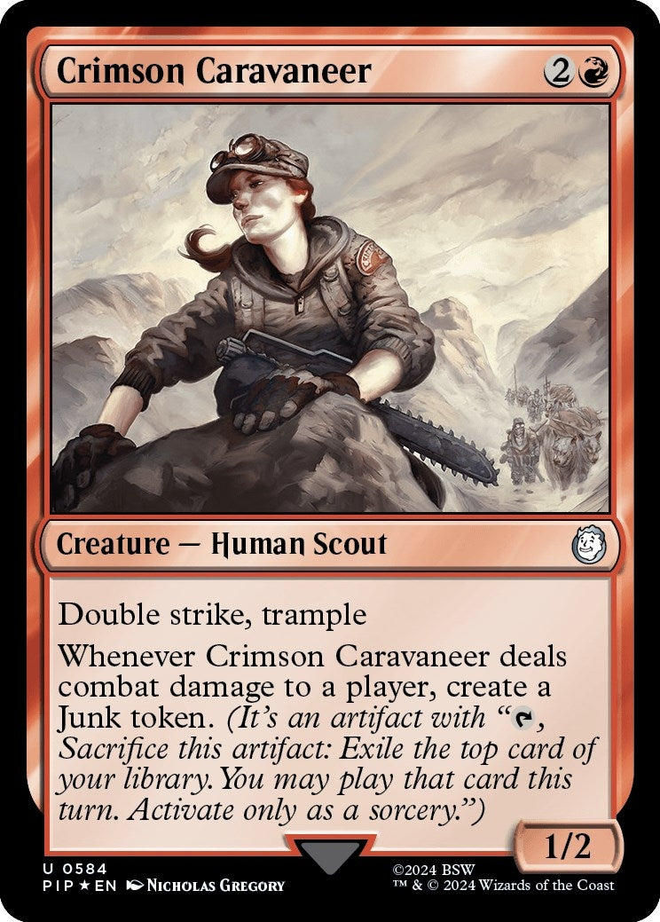 Image for Crimson Caravaneer (Surge Foil) (584) - Magic: The Gathering