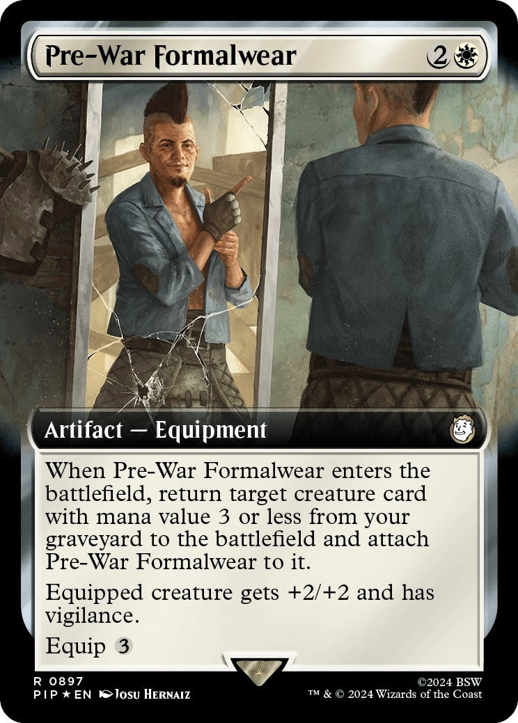 Image for Pre-War Formalwear (Extended Art) (Surge Foil) (897) - Magic: The Gathering