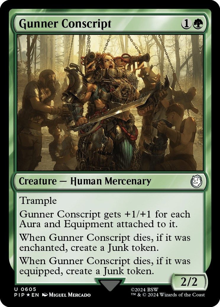 Image for Gunner Conscript (Surge Foil) (605) - Magic: The Gathering