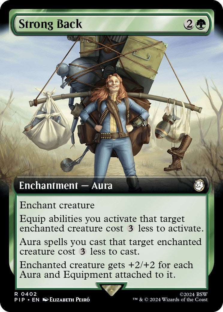 Image for Strong Back (Extended Art) (402) - Magic: The Gathering