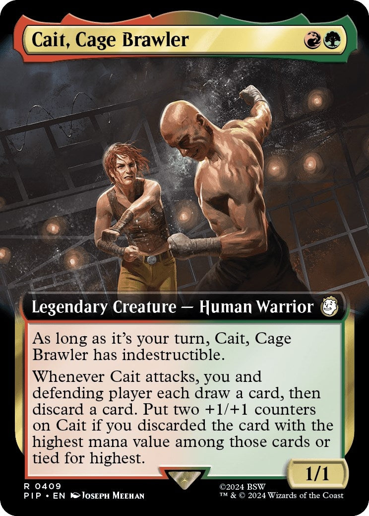 Image for Cait, Cage Brawler (Extended Art) (409) - Magic: The Gathering