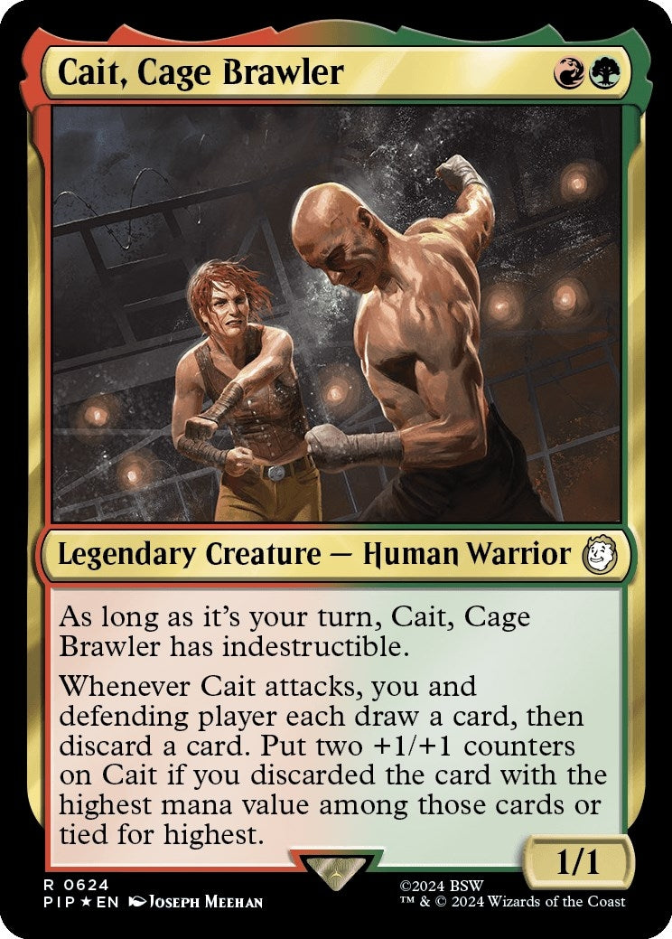 Image for Cait, Cage Brawler (Surge Foil) (624) - Magic: The Gathering