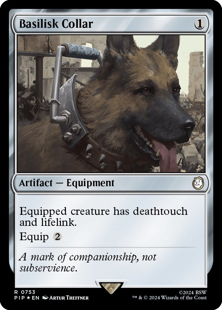 Image for Basilisk Collar (Surge Foil) (753) - Magic: The Gathering