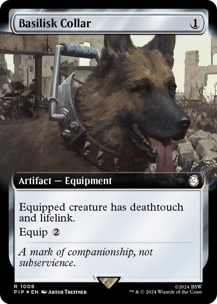 Image for Basilisk Collar (Extended Art) (Surge Foil) (1008) - Magic: The Gathering