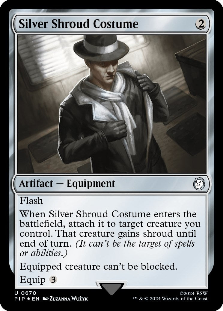 Image for Silver Shroud Costume (Surge Foil) (670) - Magic: The Gathering