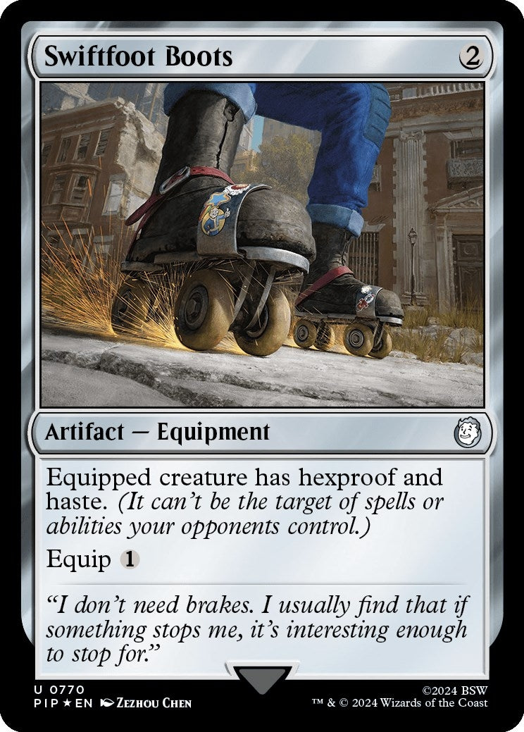Image for Swiftfoot Boots (Surge Foil) (770) - Magic: The Gathering