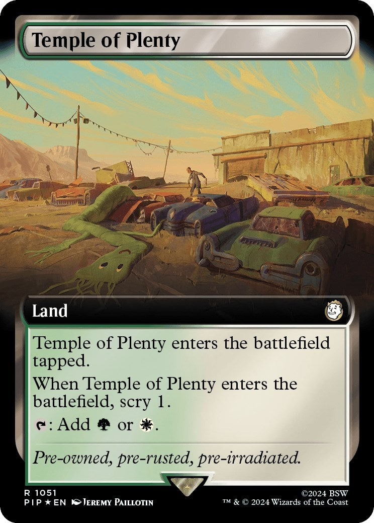 Image for Temple of Plenty (Extended Art) (Surge Foil) (1051) - Magic: The Gathering