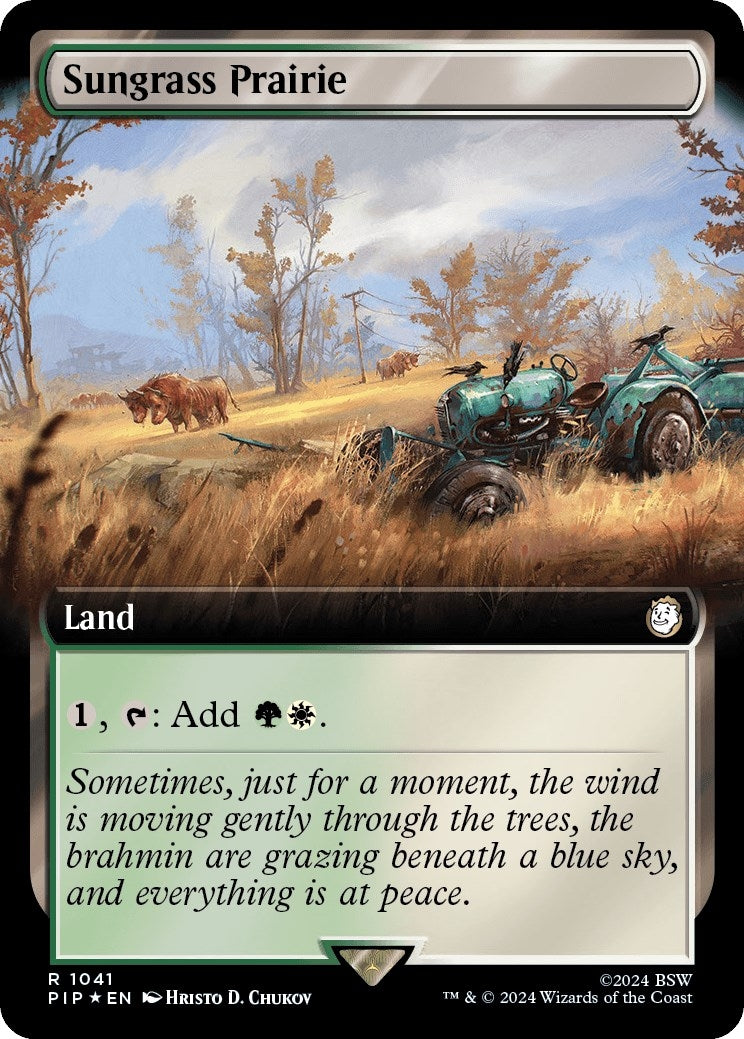 Image for Sungrass Prairie (Extended Art) (Surge Foil) (1041) - Magic: The Gathering