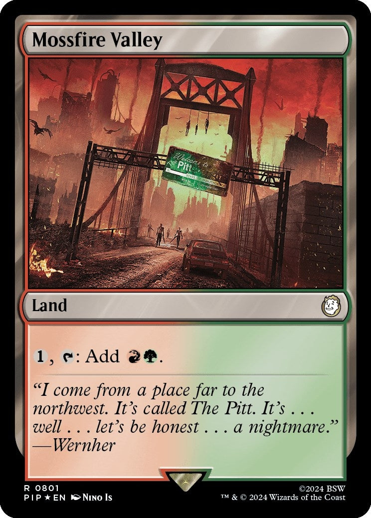 Image for Mossfire Valley (Surge Foil) (801) - Magic: The Gathering