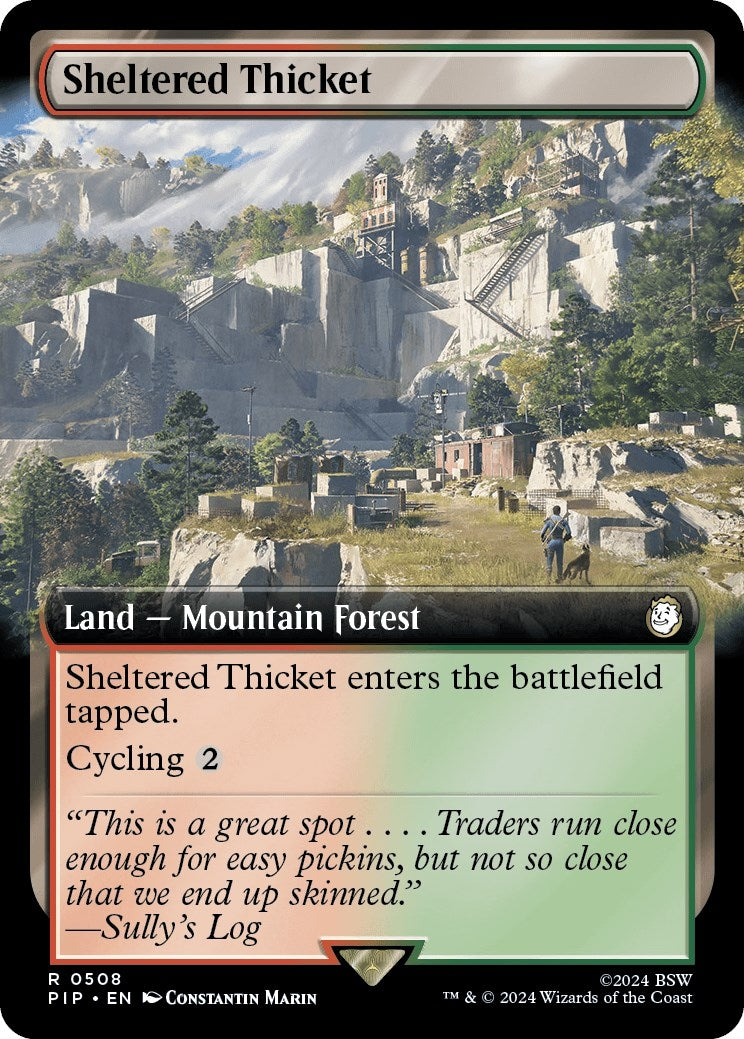 Image for Sheltered Thicket (Extended Art) (508) - Magic: The Gathering